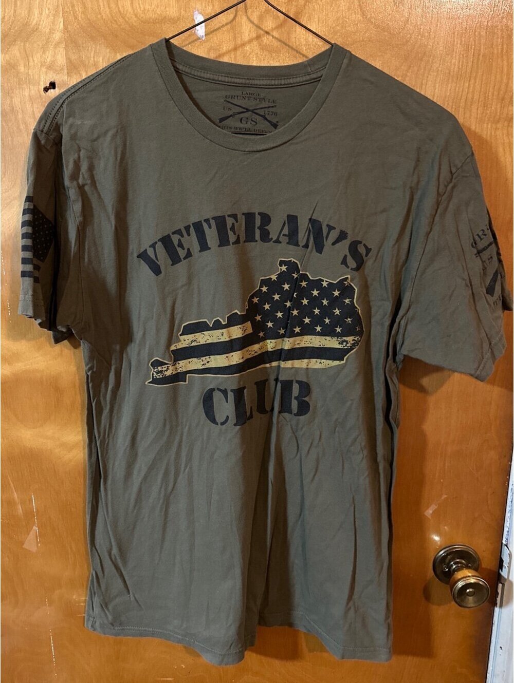 Grunt style veterans club tshirt size large